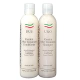 LA-BRASILIANA UNO Keratin After Treatment Shampoo 8oz + Conditioner 8oz Combo Set Sale!