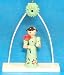 Light Green Erzgebirge Wood German Flower Child Ornament