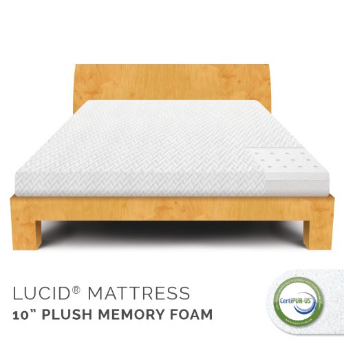 Mattresses LUCID® by Linenspa 10″ Memory Foam Plush Viscoelastic