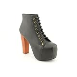 Jeffrey Campbell Lita Platforms New Fashion - Ankle Boots Black Womens