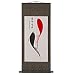 EXP Handmade "Two Fish" Prosperity Scroll Wall Art Painting