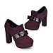 Charm Foot Fashion Bows Womens Platform High Heel Shoes Ankle Boots