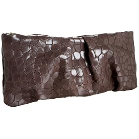 Jalda Belly Croc-Embossed Kona Clutch with Chain