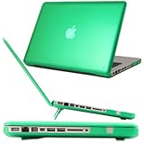 iPearl mCover Hard Shell Case with FREE keyboard cover for Model A1278 13-inch Regular display Aluminum Unibody MacBook Pro - GREEN