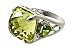 Oro Verde (Gold Green Quartz) & Peridot Ring Sterling Silver 10.2 Gr