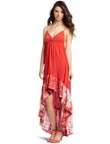 Gypsy 05 Women's Tye-Dye Ruffle Dress
