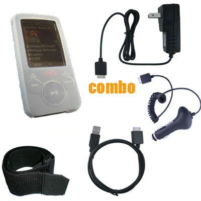 6 Piece Value Combo Accessory Bundle Kit: Clear Silicone Skin Case Cover + Ca...