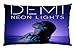 1 X Demi Lovato Neon Light Personalized Custom Zippered Pillow Case 16