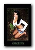 GO GREEN ENVIRONMENT HOT GIRL PLANT TREE POSTER 1523