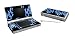 Nintendo DS Lite Skins- Blue Neon Flames