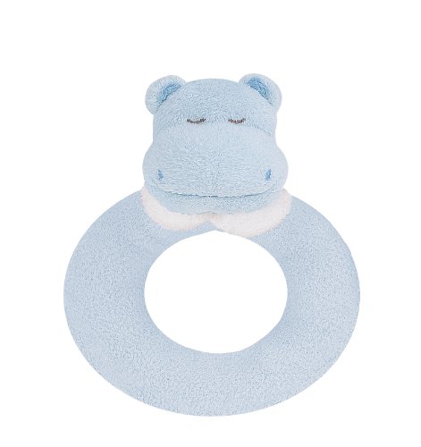Angel Dear Ring Rattle, Blue Hippo