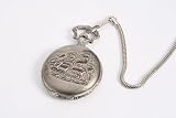 Taschenuhr Relief mit Schulsegelschiff Motiv Damen