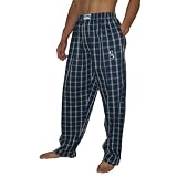 Youth MLB Seattle Mariners Plaid Finest Thermal Sleepwear / Pajama Pants - Blue & Grey (Size: XL)