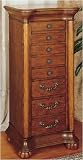 Wilmington Cherry & Burl Jewelry Armoire