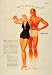 1937 Ad Kava Knit Jantzen Stripe Hutch Cherie Swimsuits - Original Print Ad