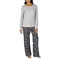 Gilligan & O'Malley&reg; Womens Knit PJ Set  Grey