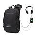 Laptop Backpack,Travel BusinessBackpack with USB&Audio port,Large capacity,Water repellent and Anti-Theft.College School Bookbag, Slim Business Backpack Fits UNDER 17" Laptop & Notebook -MUMAREN,Black