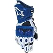 Alpinestars GP Pro Men's Leather Street Bike Motorcycle Gloves w/ Free B&F Heart Sticker Bundle - Blue