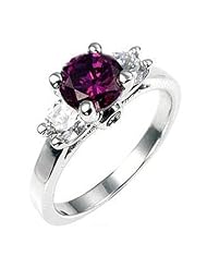 Mini Amethyst Triplet Ring