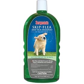 Sergeant's 32-Ounce Skip-Flea and Tick Shampoo Dog Clean Cotton