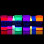 8 x 50 ml Schwarzlicht-Farbe Neon flu...
