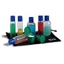 Lewis N. Clark Deluxe Travel Bottle 8 Piece Set, Clear/Blue