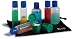 Lewis N. Clark Deluxe Travel Bottle 8 Piece Set, Clear/Blue
