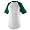 White/Dark Green