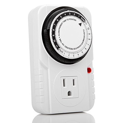 Century 24 Hour Heavy Duty Plugin Mechanical Timer Grounded eBay