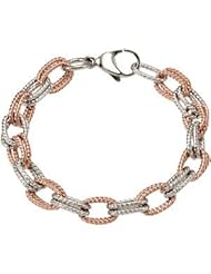 Amalfi™ Rose Gold Immersion Plated Stainless Steel Bracelet with Immerse Plating 07.50 Inch Rose Gold Immerse lating Fb277