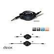 DEXIM - Câble de connexion Stéréo sur Autoradio et chaîne HiFi pour iPhone 3GS/3G/ iPod Touch et tout iPod ainsi que tous lecteurs média PSP/ Archos / MP3 / MP4 etc..