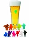 Vacu Vin Football Friends Drink and Wine Glass Markers