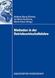 Produkt-Bild: Methoden in der Betriebswirtschaftlehre: Tagungsband der Kommission Wissenschaftstheorie 2008