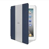 Puro - IPAD2S3GOLF200 - Booklet Golf - Etui en Cuir synth&eacute;tique avec stand int&eacute;gr&eacute; pour iPad - Bleu