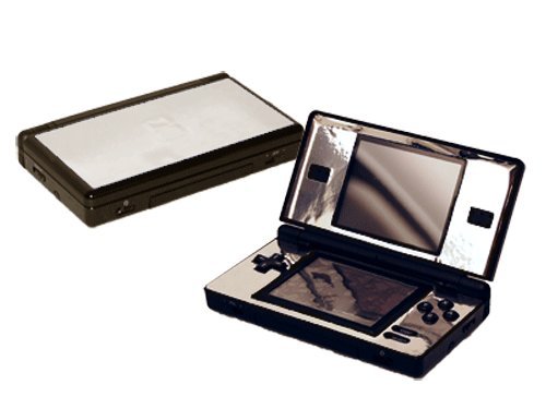 Nintendo DS Lite Skin - NEW - SILVER CHROME MIRROR system skins faceplate decal mod