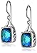 Sterling Silver Caribbean Quartz Earrings