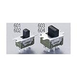 エスコ 125V/6A単極双投/小型スライドスイッチ EA940DH-601