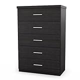 Sonax T-001-LWB Willow 5-Drawer Tall Dresser in Ravenwood Black