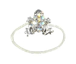 Toe Ring - T18 - Crystal Illusion - Frog ~ Clear AB