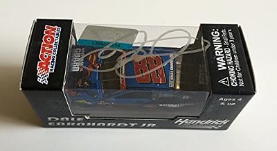 2014 Dale Earnhardt Jr Superman DC Comics Signed 1/64 Nascar Diecast Car (B) - Autographed Diecast Cars