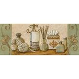 IMAGE OF Professionally Plaqued Charlene Olson Favorite Things II Art Print Poster - 8x20 with RichAndFramous Black WoodMounting