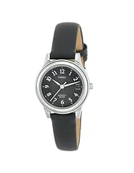 Timex T29291 Womens Classic Black Leather Strap Watch