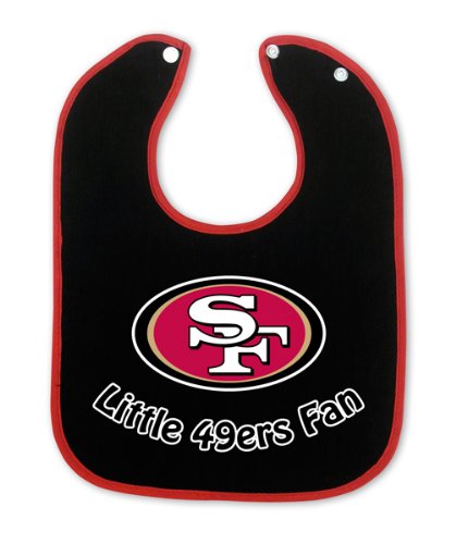 San Francisco 49ers Two Toned Snap Baby Bib