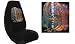 Cowboy Boots Car Truck SUV Lightning Desert Cactus Print Seat Covers 2 Black Universal Vehicle Bucket Seatcovers