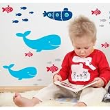 Forwalls Whale of a Time Removable Wall Decal Stickers