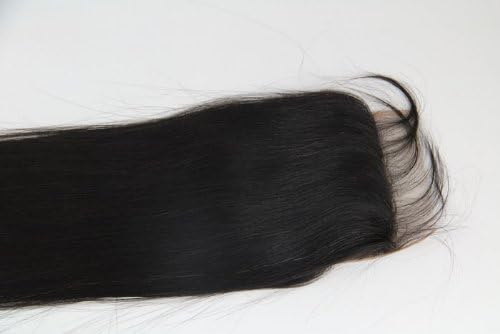 10" Brazilian Virgin Hair Silky Straight Lace Closure/top Closure (5"*5") Natural Color 120% Density