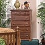 Kush Furniture Heritage 6 Drawer Chest in Medium Oak Finish