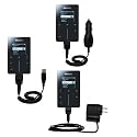 Deluxe Kit for the Philips GoGear HDD6330 includes a USB cable with Car and Wall Charger - Gomadic Brand w/ TipExchange Technology