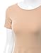 Doublju Women Casual Short Sleeve Round Neck Flare Mini Dress