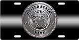 "US Navy - Chrome" Custom License Plate Novelty Tag from Redeye Laserworks